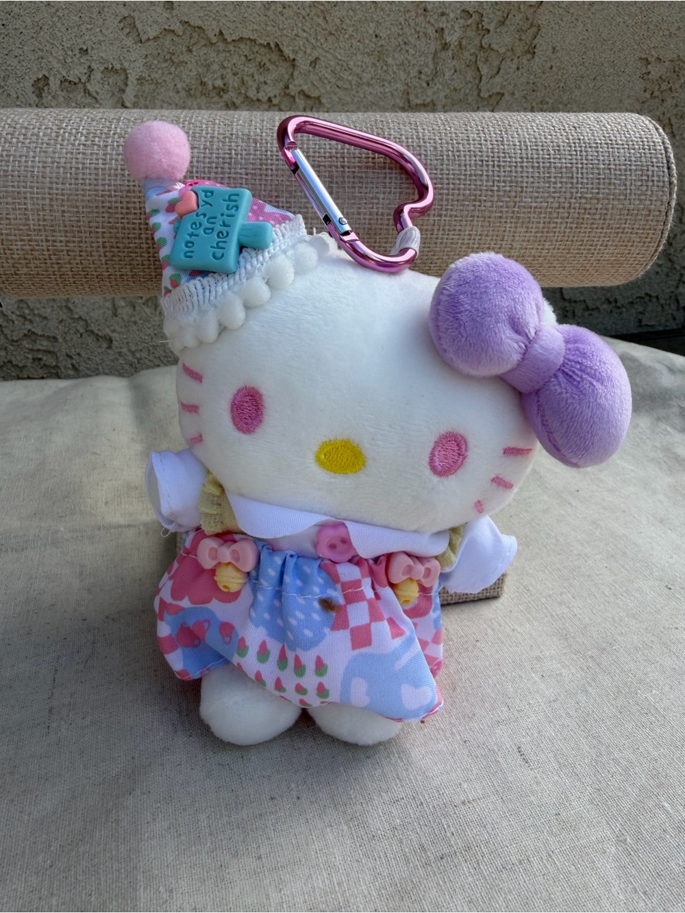 New in bag Handmade Sanrio Hello Kitty Plush Keychain - Purse Backpack Charm